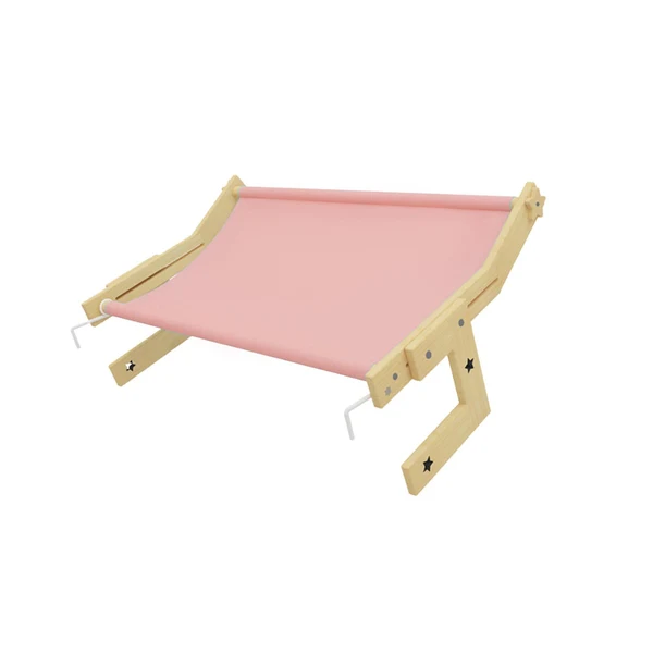 Optimized Maxbell Cat Window Perch Blanket Sturdy Window Hanging Bed Hammock for Indoor Cats L Pink Natural