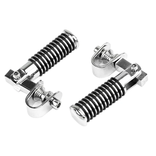 Stylish Maxbell 2x Motorcycle 7 8 Crash Bar Highway Footpegs Accessory Universal 22mm Argent Secure
