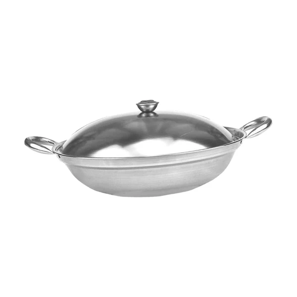 Detailed Maxbell Stainless Steel Pot with Lid Cookware Hotpot for Hiking Picnic Outdoor 27cmx7.5cm Solid