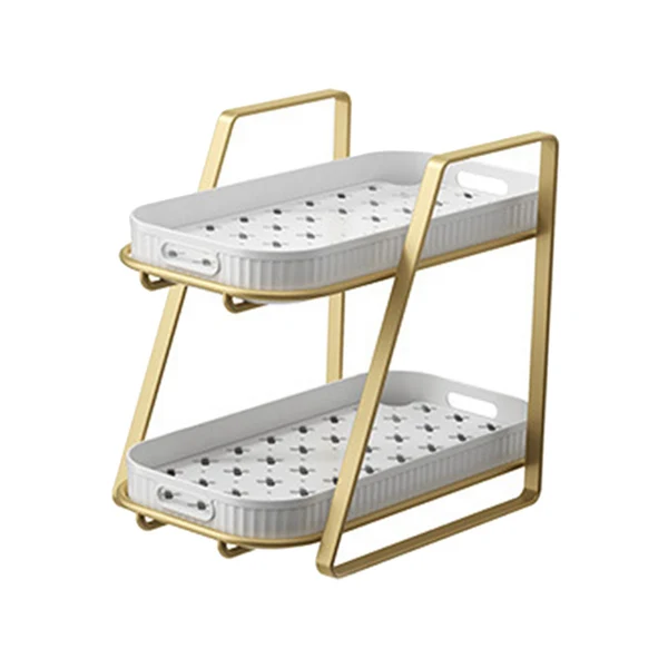 High-Quality Maxbell Storage Rack 2 Tiers with Removable Drain Tray for Cups Seasoning Jar Mug Small Certified
