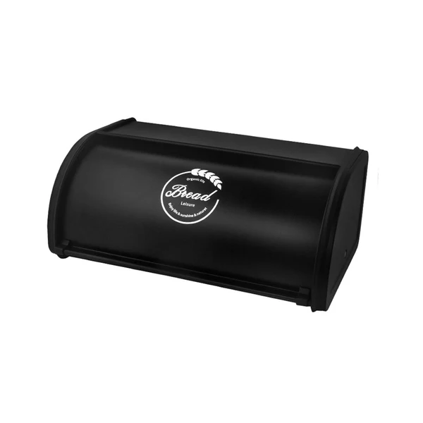 Environmentally Friendly Maxbell Multipurpose Bread Box Decorative Sealed Case for Living Room Black Large Eco-Friendly
