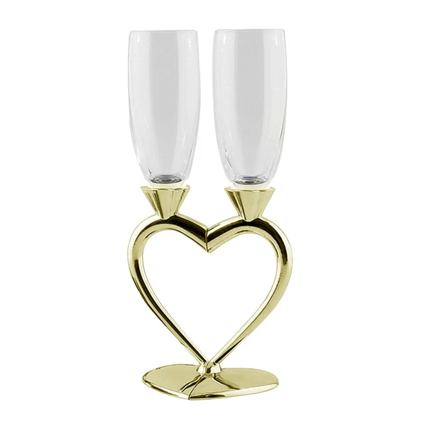 Exceptional Maxbell Drinks Cup Heart Shaped Glass Cups for Daily Holiday Gifts Aureate Excellent