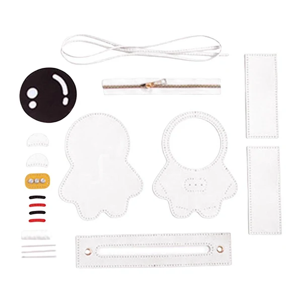 Solid Maxbell Spaceman Shape DIY Handbag Purse Making Materials Measure 9.8x6.3x6inch White Certified