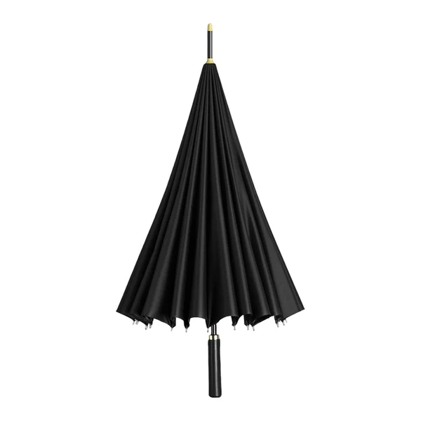 Practical Maxbell 24 Ribs Straight Handle Umbrella Large Auto Open for Outdoor Fishing Travel Black Modern