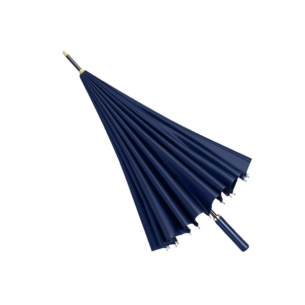 Professional Maxbell 24 Ribs Straight Handle Umbrella Large Auto Open for Outdoor Fishing Travel Navy Blue Clean