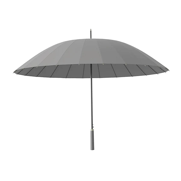 Comfortable Maxbell 16 Ribs Long Handle Umbrella Weatherproof for Short Trips Backpacking Gift Gray Trendy