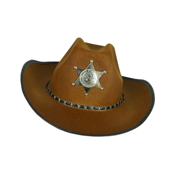 High-Grade Maxbell Women Men Western Cowboy Hat Sun Hat with String Jazz Hat Gentleman Hat Coffee Dependable
