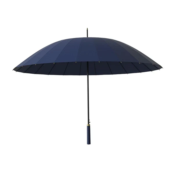 Innovative Maxbell 16 Ribs Long Handle Umbrella Weatherproof for Short Trips Backpacking Gift Navy Blue Smooth