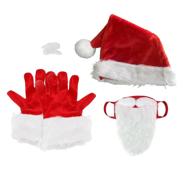 Minimalist Maxbell Christmas Hat Eyebrow Gloves Accessories Dress up Women Men Costume Funny Trendy