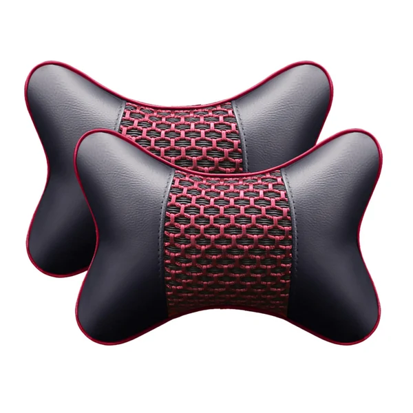 Practical Maxbell 2Pcs Seat Head Cushion Car Accessories Rest Cushion Soft for Car Style A High-Performance