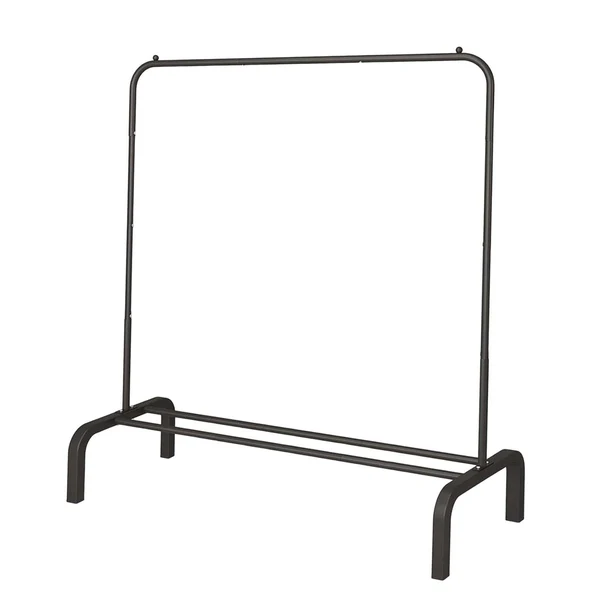 Flexible Maxbell Laundry Drying Rack Garment steel with Shoes Shelf for Dorm Indoor black Elite