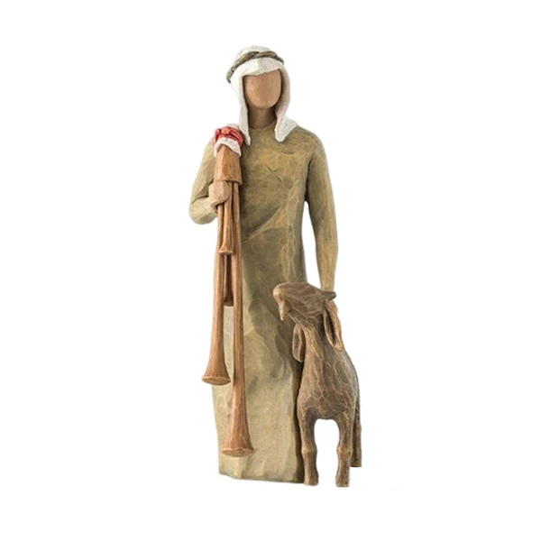 Refined Maxbell Nativity Scene Statue Manger Figurine Artwork Crafts for Bedroom Decor 1pcs Practical