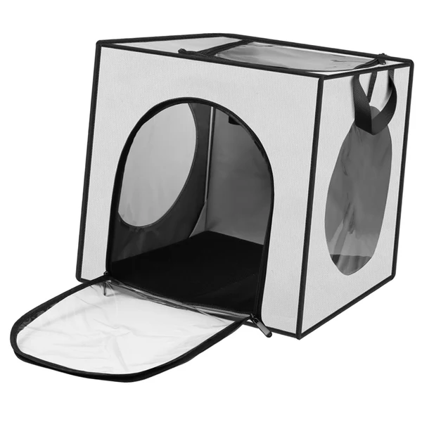 Eco-Friendly Maxbell Pet Cats Dogs Hair Drying Box Foldable Dryer Case Drying Room Lightweight Grey Fast