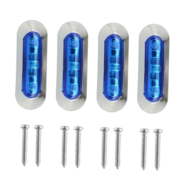 Superior Maxbell 4Pcs Trailer Marker Lights Easy to Install Indicator for Lorry Van Durable