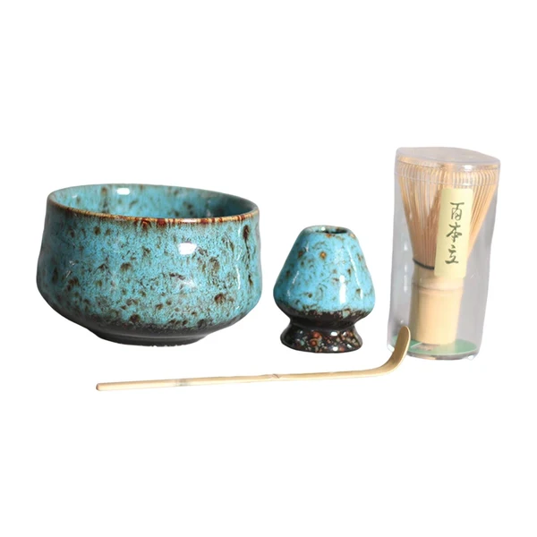 Effective Maxbell 4Pcs Japanese Matcha Set Matcha Traditional Japanese Tea Ceremony Blue Fine Crafted