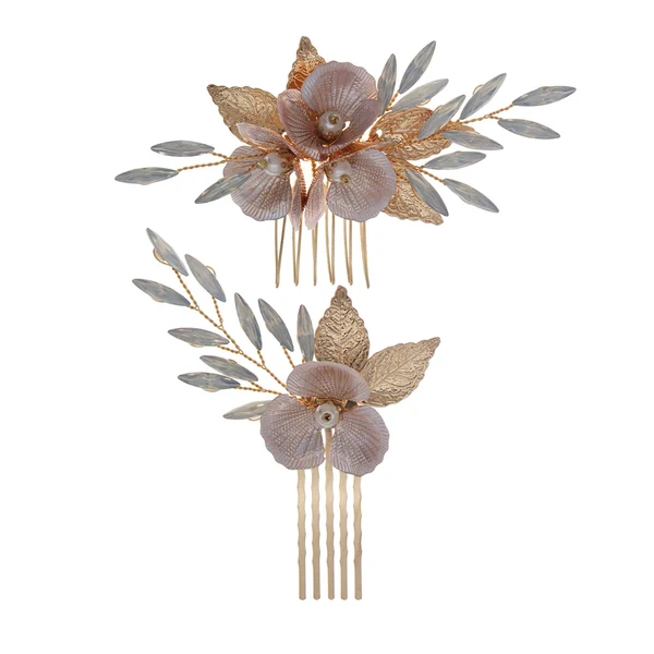 Minimalist Maxbell Wedding Flower Hair Combs Set Bridesmaids Headpiece Handmade Bridal Headband Top-Quality