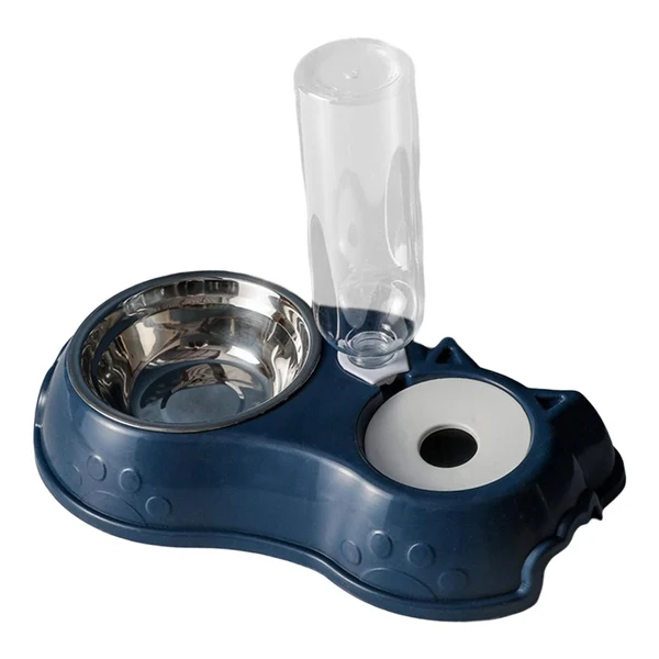 Reliable Maxbell Feeding Dishes Food and Water Feeder Water Bowl Pet Bowl for Pet Supplies dark blue Top-Quality
