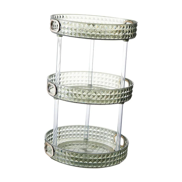 Relaxed Maxbell Desktop Perfume Tray Rack Decorative Serving Tray Spice Rack for Decor 3 Tiers Green Exclusive