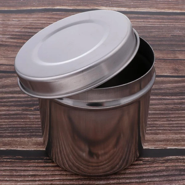 Artisan 304 Stainless Steel Tattoo Disinfection Canister Alcohol Cotton Ball Jar M Traditional