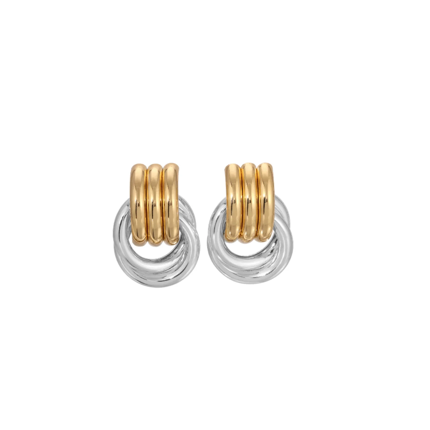 Stylish Mini Knot Earring Mixed Smooth