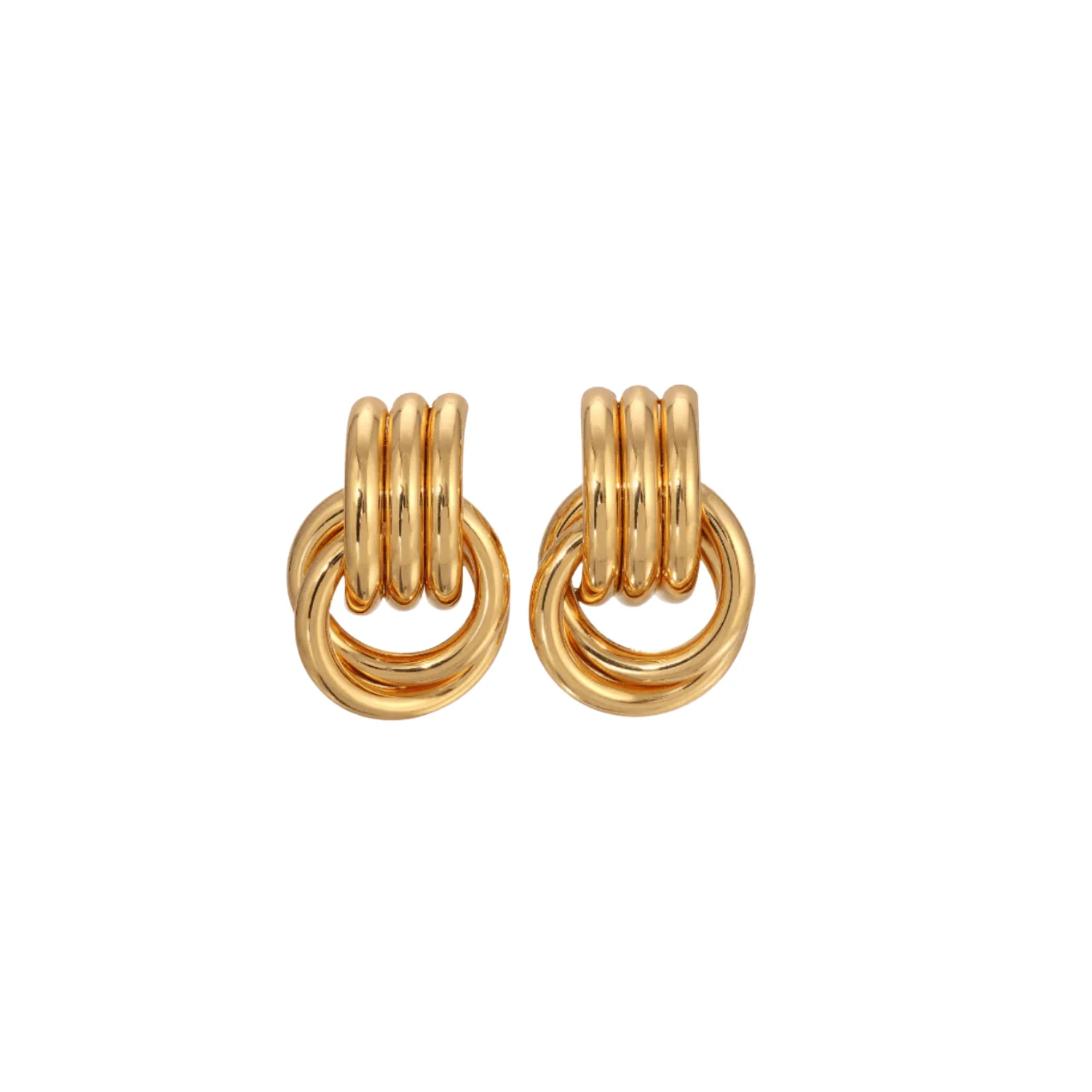 Luxury Mini Knot Earring Gold Practical