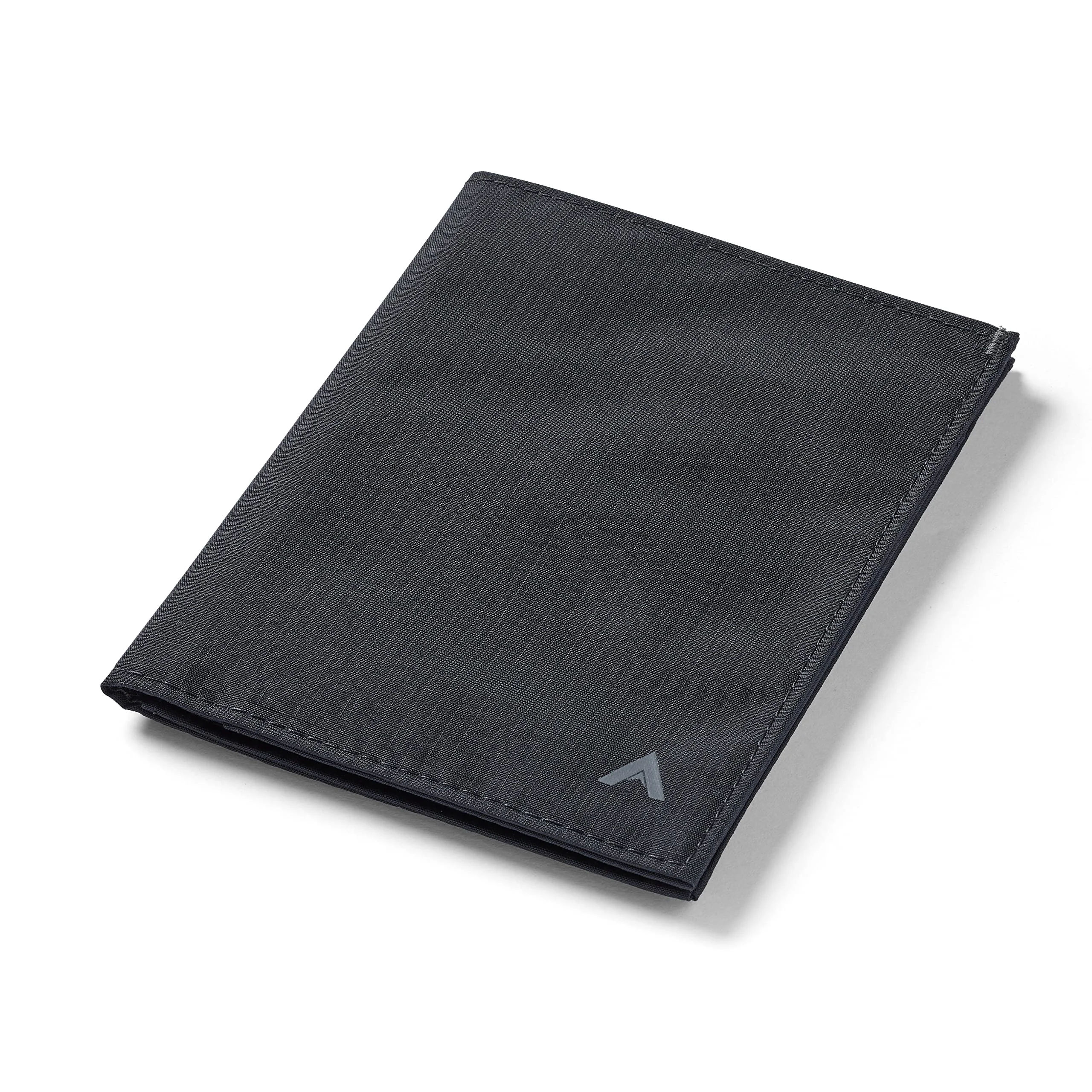 User-Friendly Allett Travel Wallet Jet Black Nylon Thin Bifold RFID Blocking Minimalistic Front Pocket Holds Up To 10 Cards Passport For Men Women Next-Generation