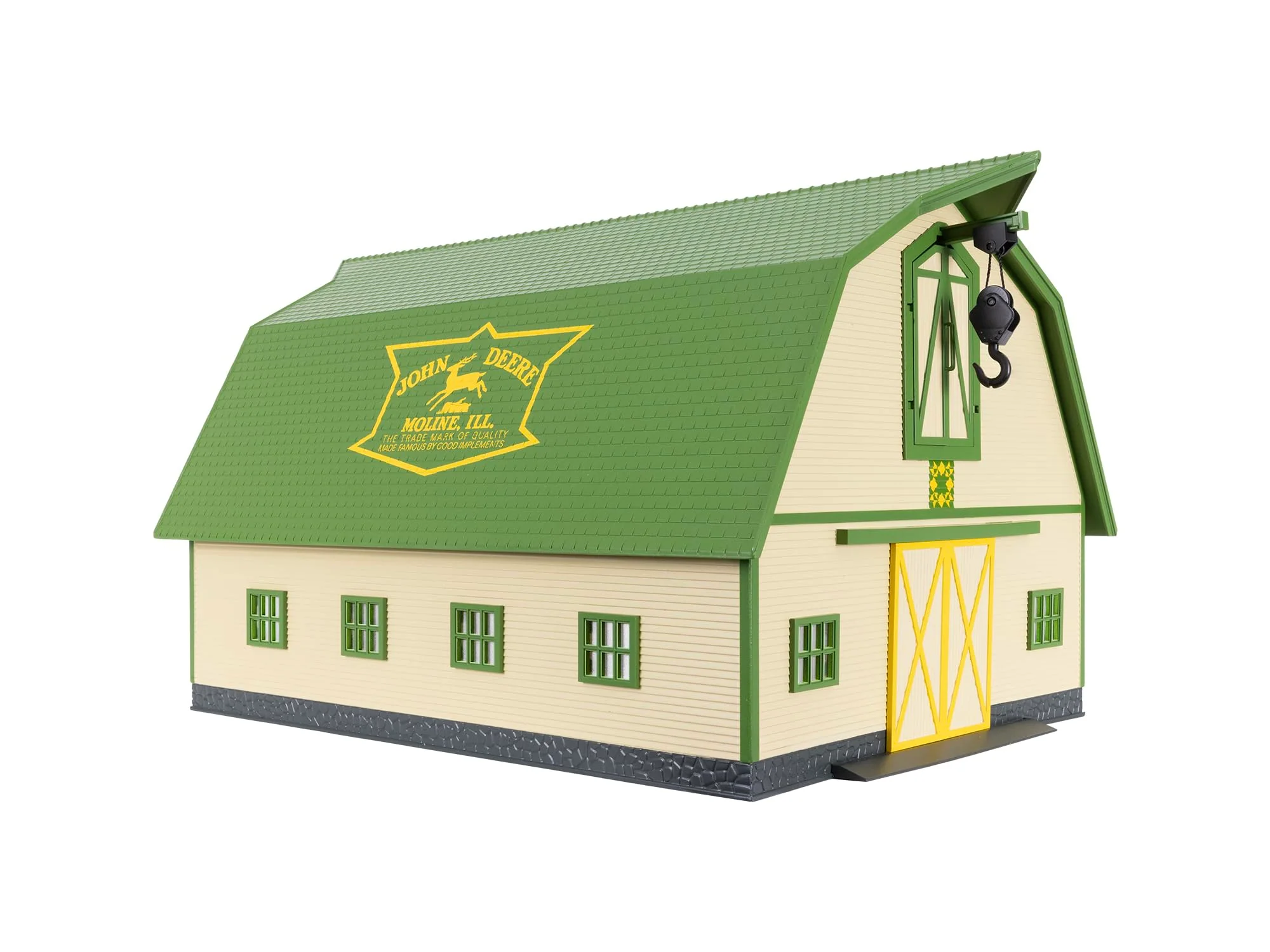 High-Grade Lionel John Deere Plug Expand Play Barn with Movable Hay Crane Clean