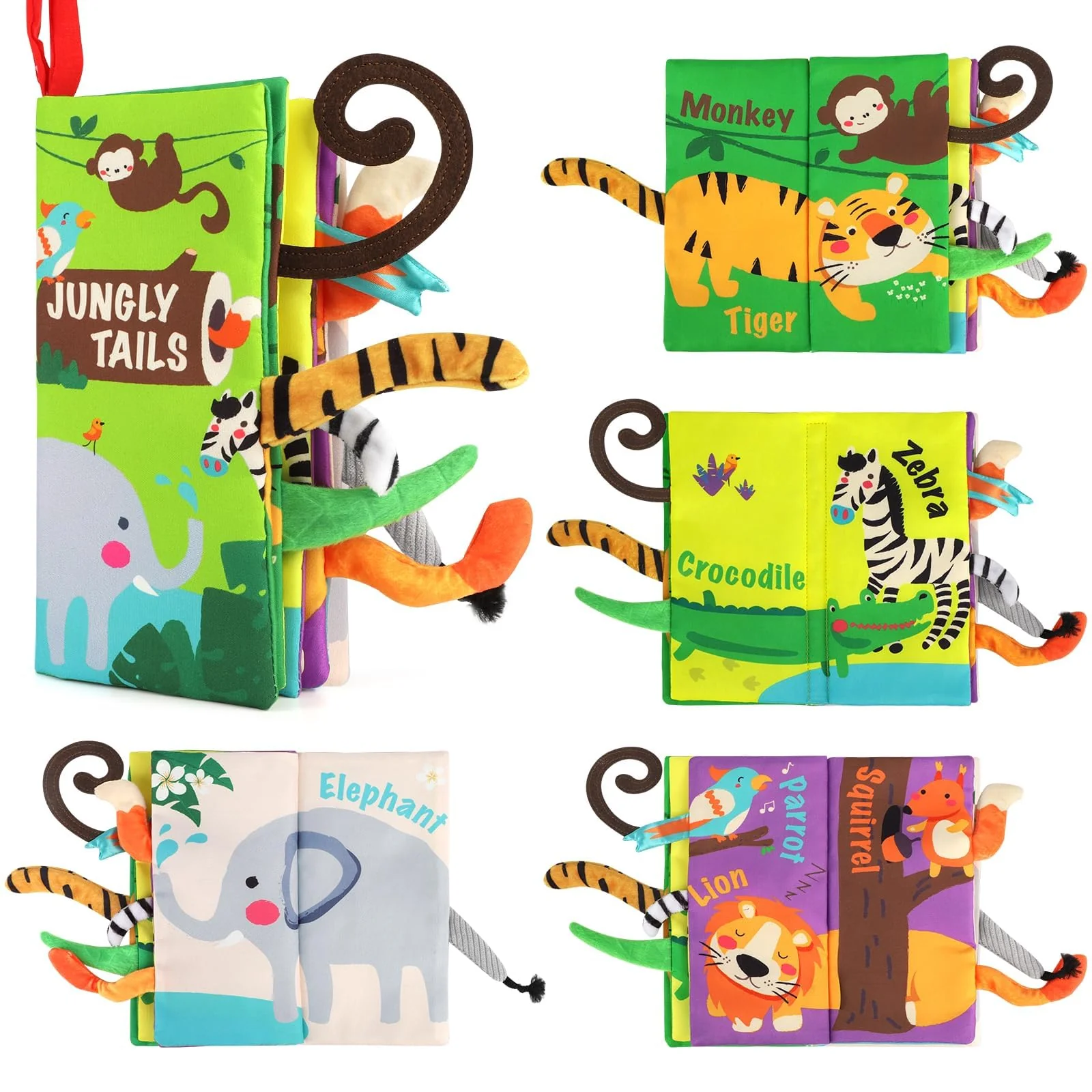 Consistent beiens Baby Crinkle Cloth Books – Touch Feel Soft Infant Toys for Early Development Interactive Stroller Books Newborn Gifts 0-18 Months Versatile