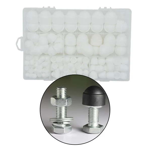 Long-Lasting Maxbell 145 Pieces M4-M12 Bolt Nut protection Cap with Storage Box Expertly Made