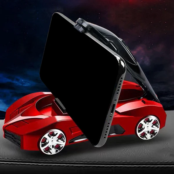 Natural Maxbell 3 in 1 Multifunctional Car Shaped Phone Holder for home Decor Red Original