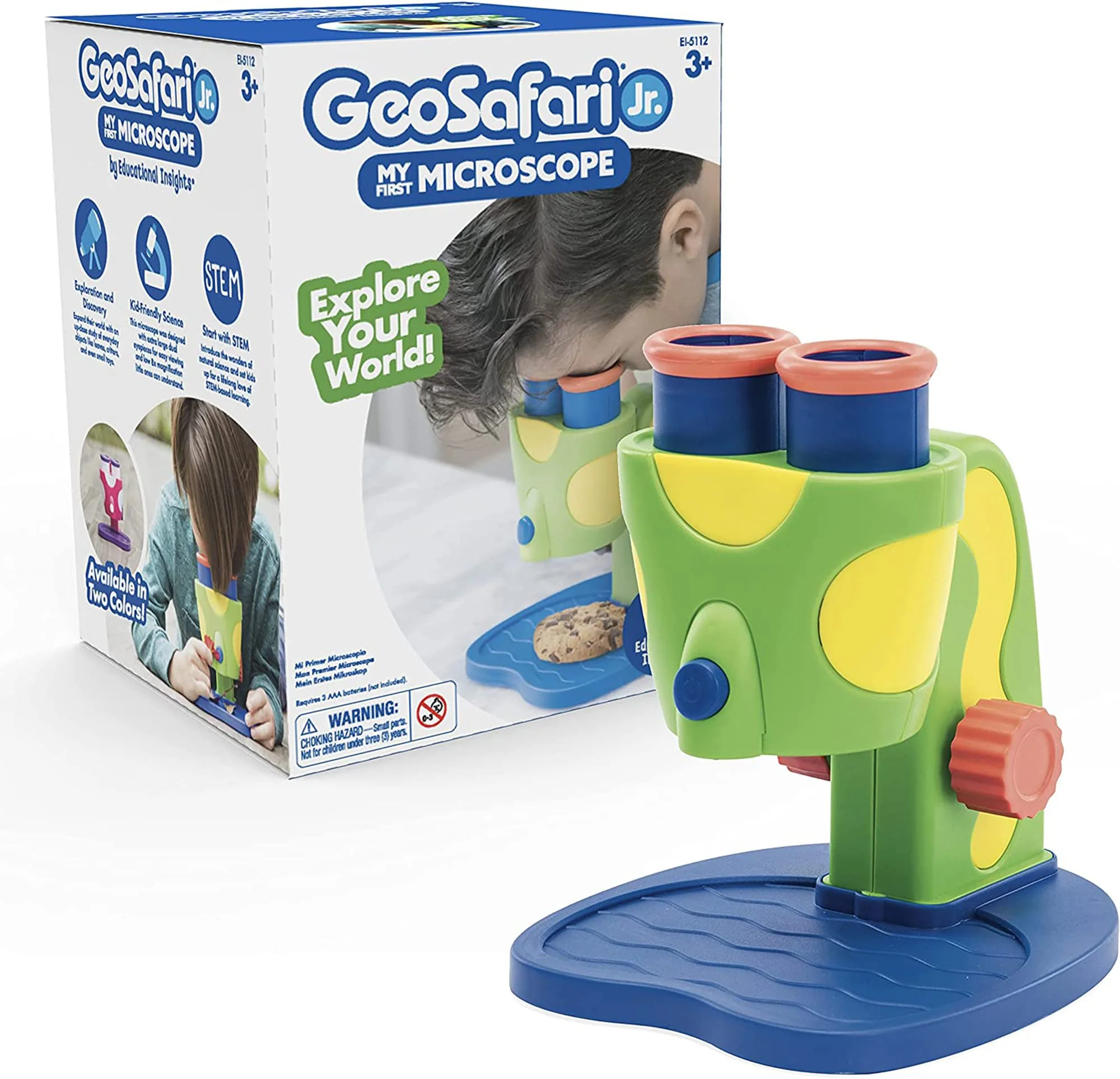 Detailed Educational Insights GeoSafari Jr. My First Kids Microscope Toy Preschool Science STEM Toy Classroom Must Haves Ages 3 Dependable
