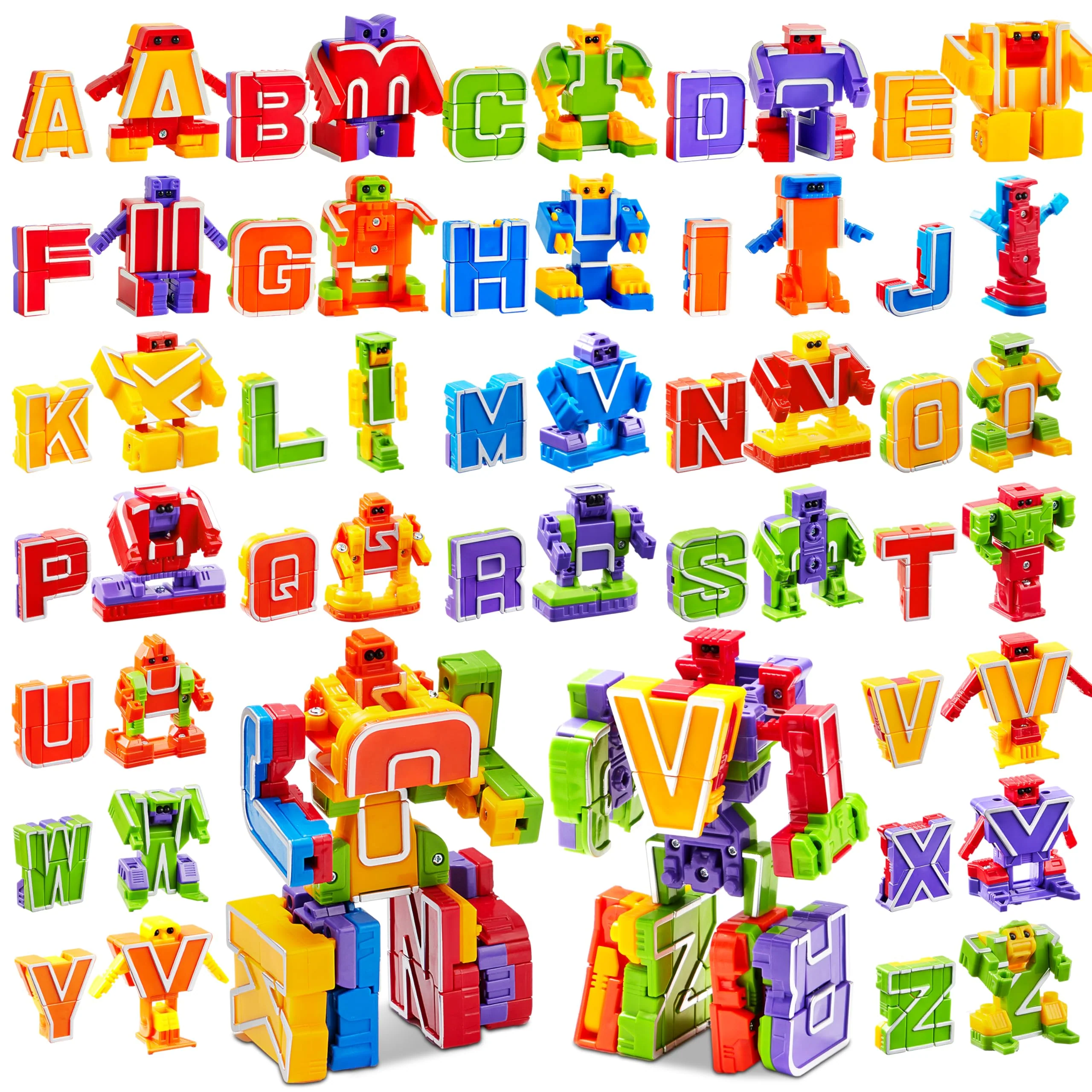 Carefully Designed JOYIN Alphabet Robots – ABC Learning Toy for Toddlers Alphabots Educational Letters Classroom Prize Carnival or Christmas Gift for Kids Top-Quality