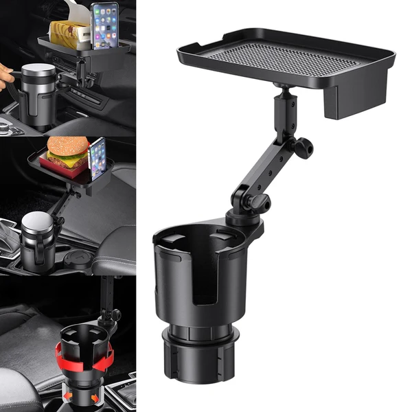 Professional Maxbell Car Cup Holder with Tray Automotive Portable Stable for Water Cups Practical