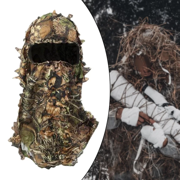 Secure Maxbell Ghillie Headwear Camouflage Leafy Hat for Halloween Cosplay Turkey Brown Long-Lasting