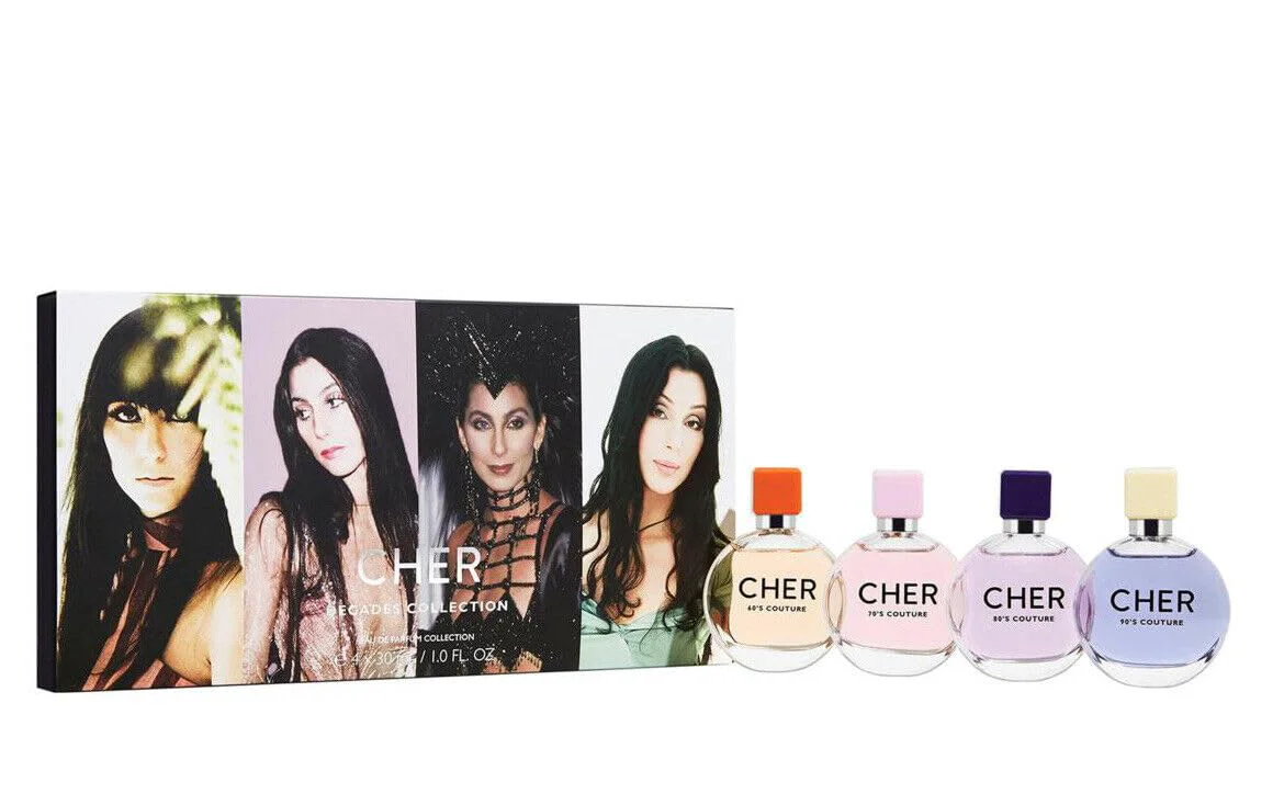 Fashionable Cher Decades Collection 4 Piece Fragrance Set Eau De Parfum -1oz Secure