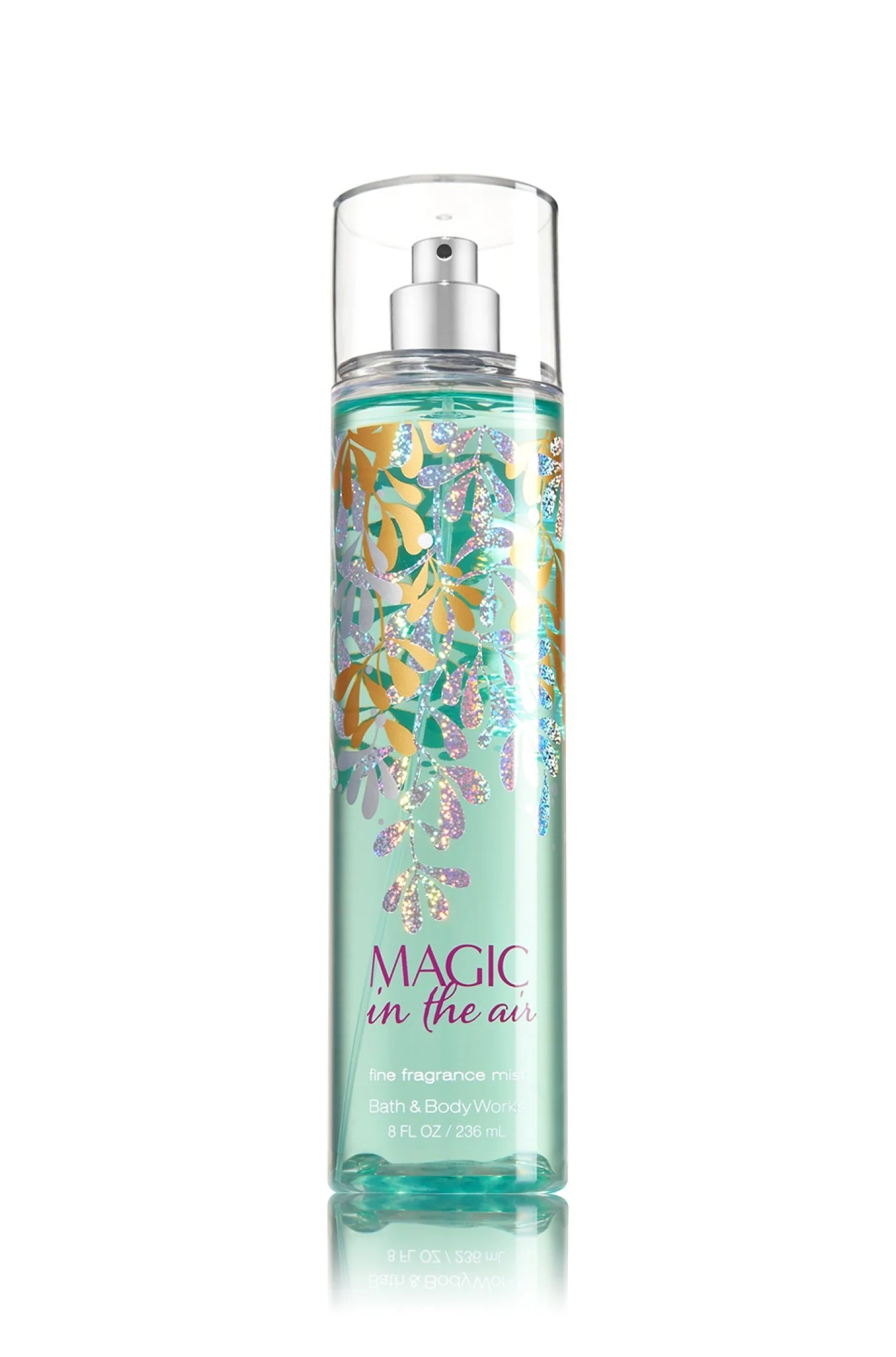 Natural Bath Body Works Works Fine Fragrance Mist in the Air 8 Ounce Full Size Green