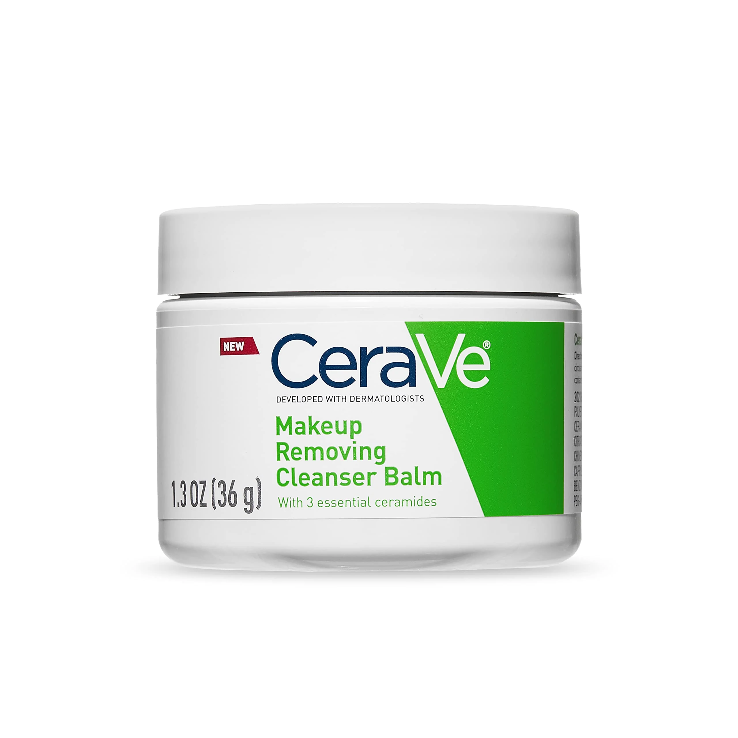 Official CeraVe Cleansing Balm Makeup Remover 1.3 oz – Waterproof Makeup Remover with Ceramides Jojoba Oil Hydrating Non-Comedogenic Fragrance-