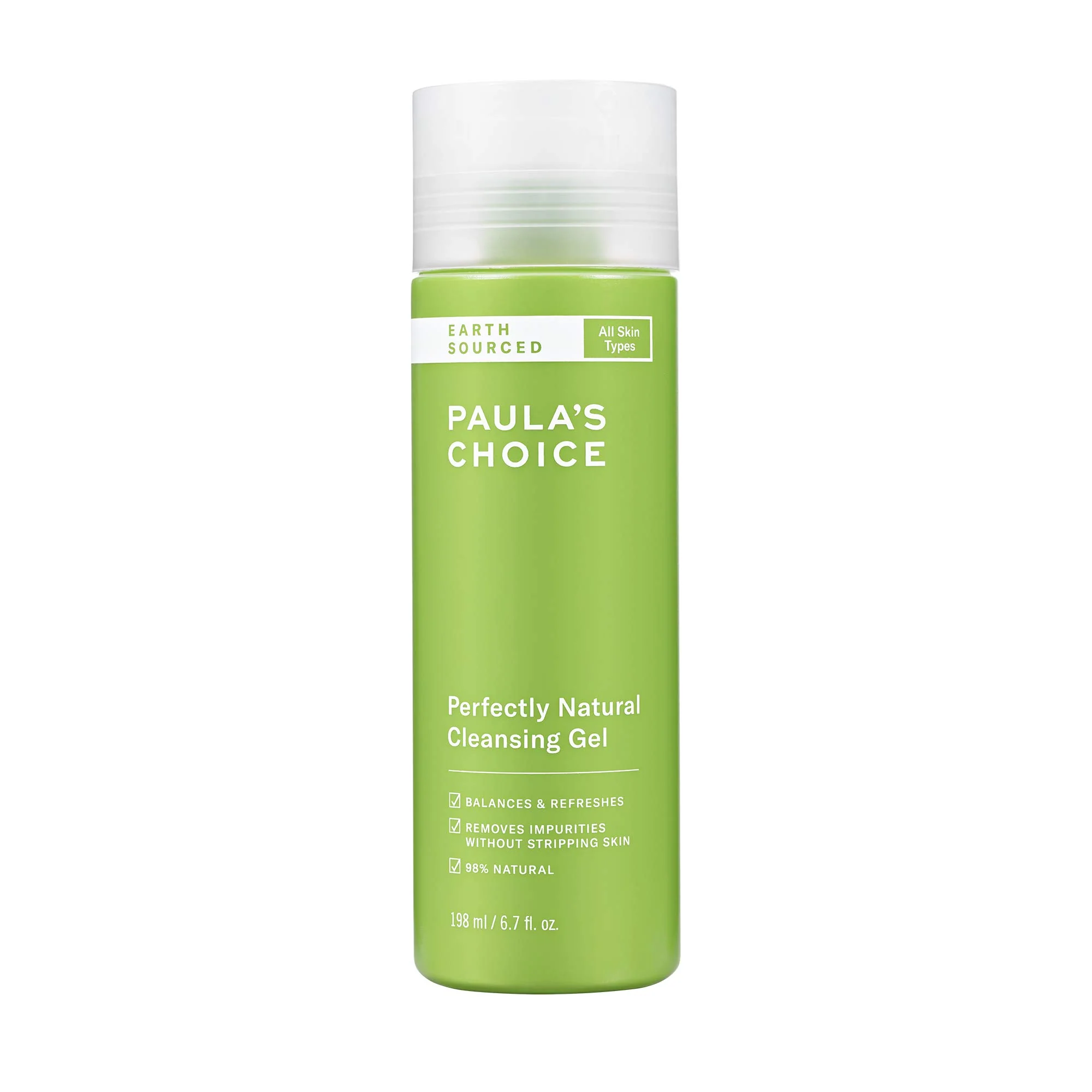 Advanced Paula's Choice EARTH SOURCED ly Natural Gel Cleanser with Aloe 98 Natural Fragrance 6.7 Ounce Verified