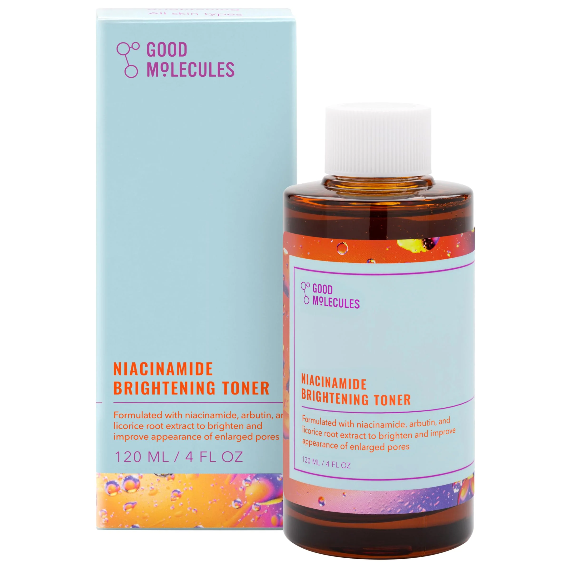 World-Class Good Molecules Niacinamide Brightening Toner - Toner for Face with Niacinamide and Arbutin for Skin Tone Balancing- Pore Minimizer Facial Skin Care High-Quality