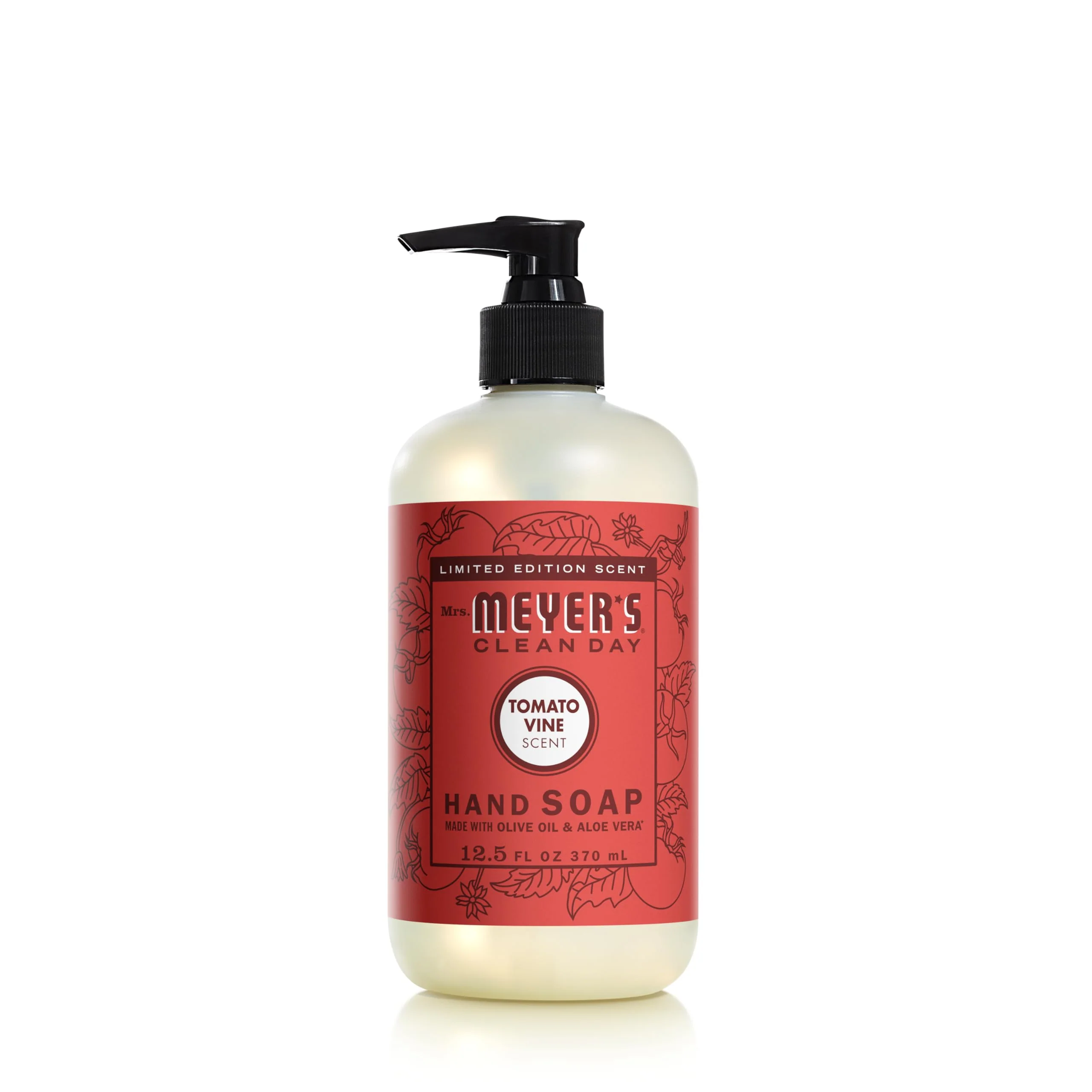 Next-Generation MRS. MEYER'S CLEAN DAY Liquid Hand Soap Tomato Vine Scent 12.5 Ounce Bottle Casual
