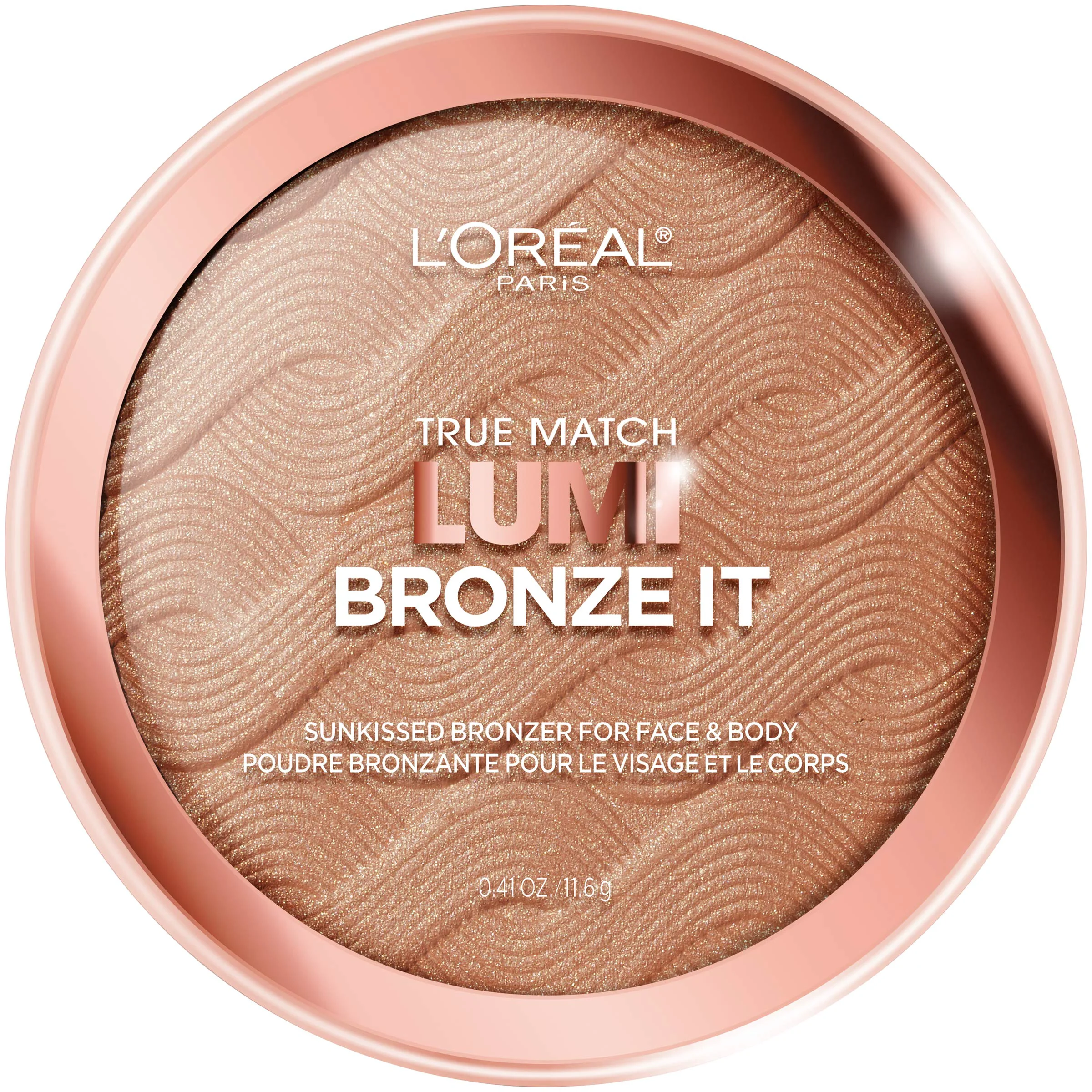 Official L'O Paris Cosmetics True Match Lumi Bronze It Bronzer For Face And Body Medium 0.41 Fluid Ounce Original