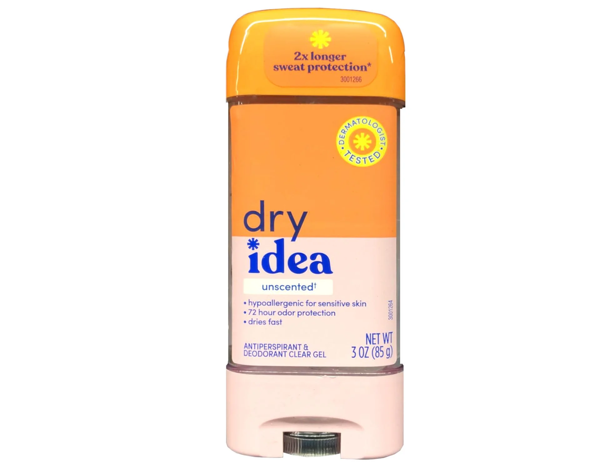 Flexible DRY IDEA Advanced Dry Unscented Antiperspirant Deodorant Clear Gel 3 Oz Pack of 3 Premium Material