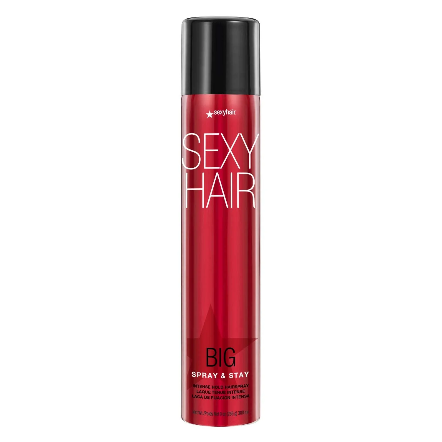 Genuine SexyHair Big Spray Stay Intense Hold Hairspray 9 Oz Extreme Hold and Shine Up to 72 Hour Humidity Resistance All Hair Types Crafted