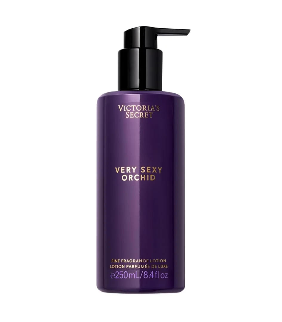 High-Performance Victoria's Secret Very Sexy Orchid Fragrance Lotion Notes of Blackcurrant Orris Woods Sheer Patchouli 8.4 oz Powerful