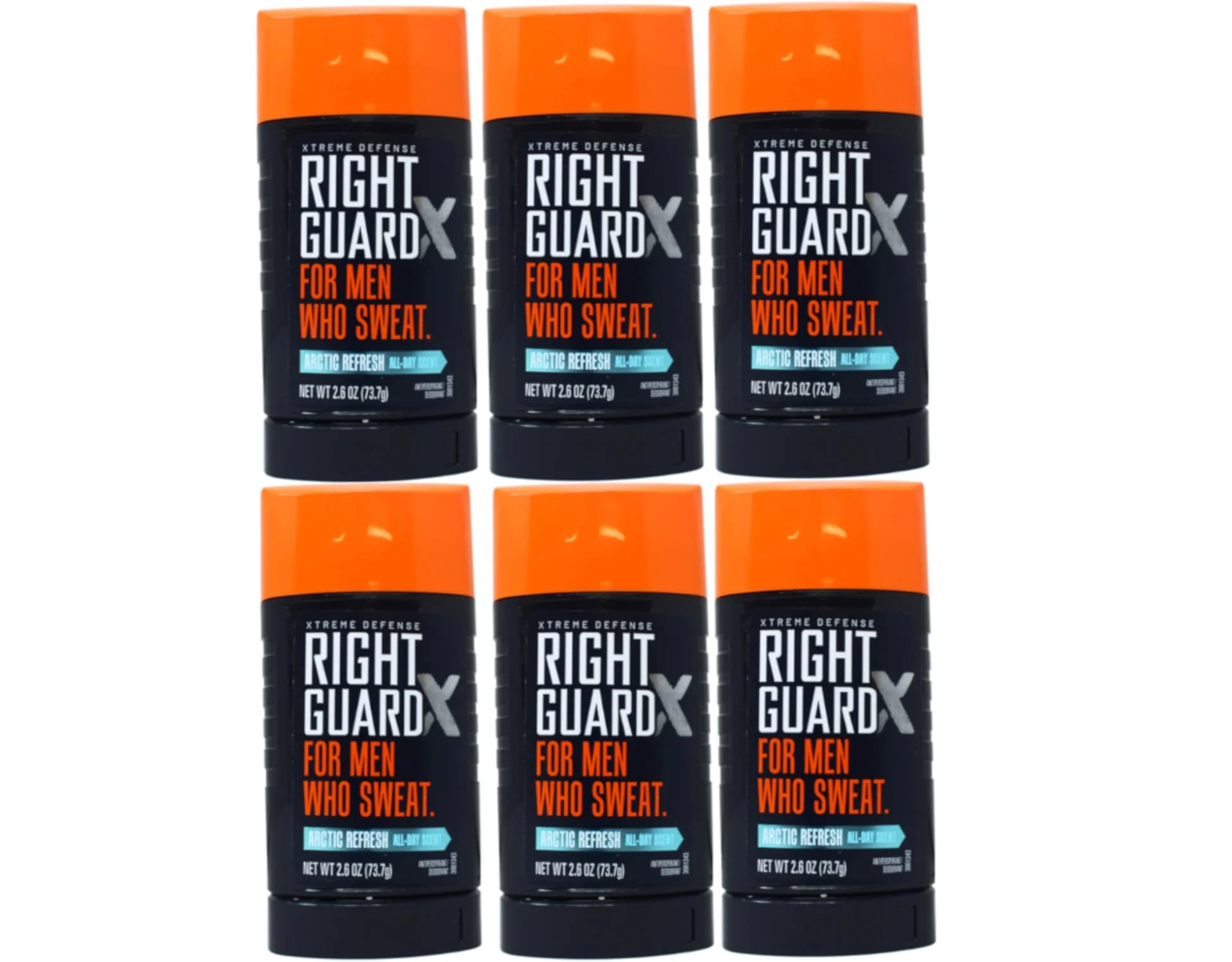 Convenient Right Guard Xtreme Defense Antiperspirant Deodorant Invisible Solid Stick Arctic Refresh 2.6 Ounce Pack of 6 Safe
