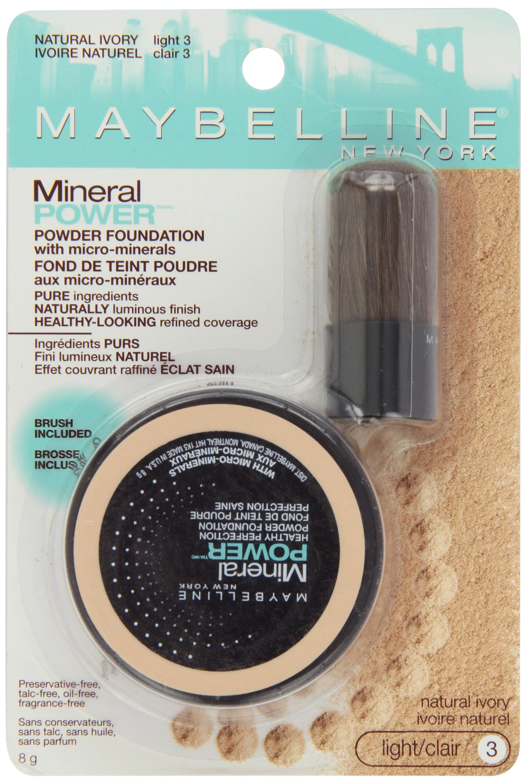 Flexible Maybelline New York Mineral Power Powder Foundation Natural Ivory 0.28 Ounce Exclusive