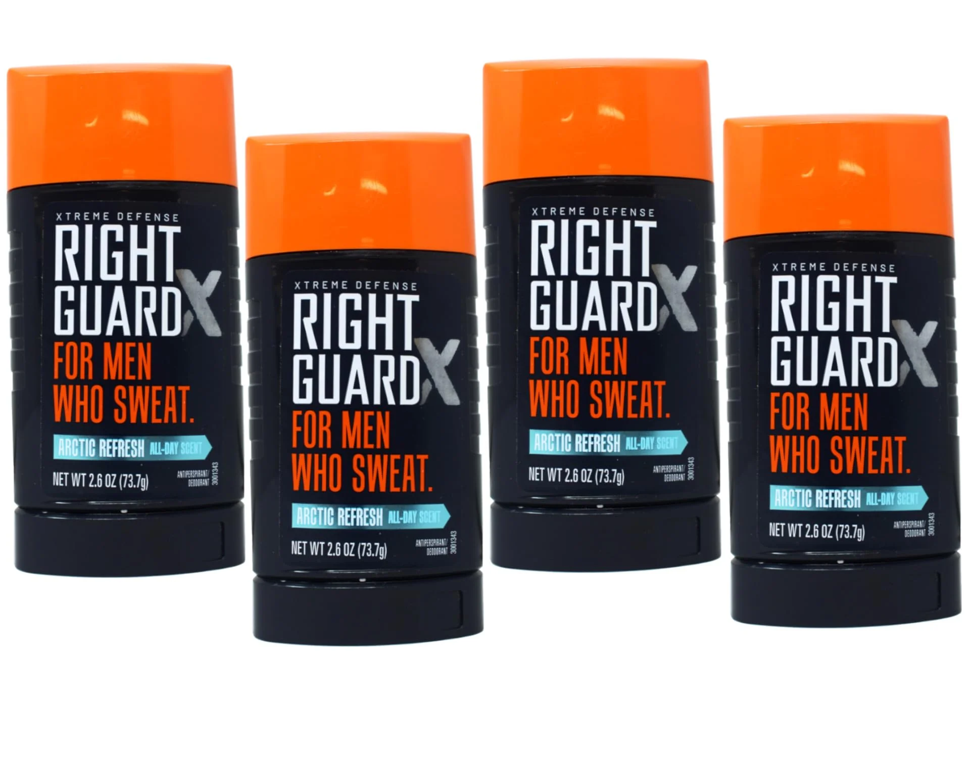 Minimalist Right Guard Xtreme Defense Antiperspirant Deodorant Arctic Refresh All-Day Scent 2.6 oz Pack of 4 Convenient