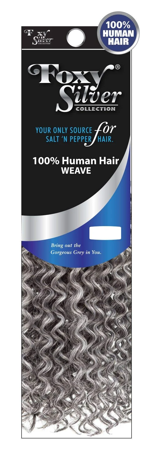 Artisan Foxy Silver Weave - Salon Jerry Curl 12 inch - Human Hair Blend Weave in 44 Effective