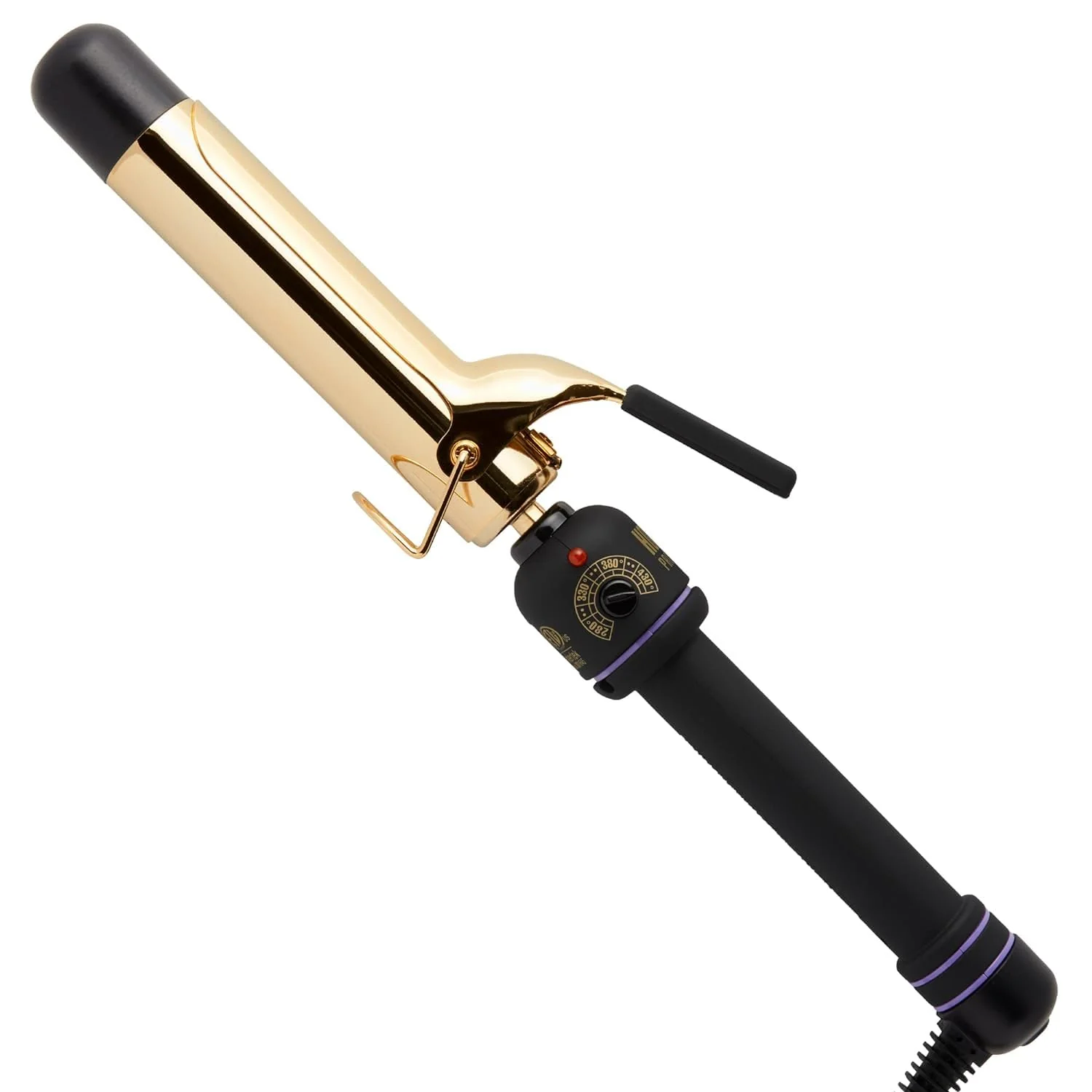Functional HOT TOOLS 2018 MODEL Pro Artist 24K Gold Curling Iron Long Lasting Defined Curls 1-1 4 in Convenient
