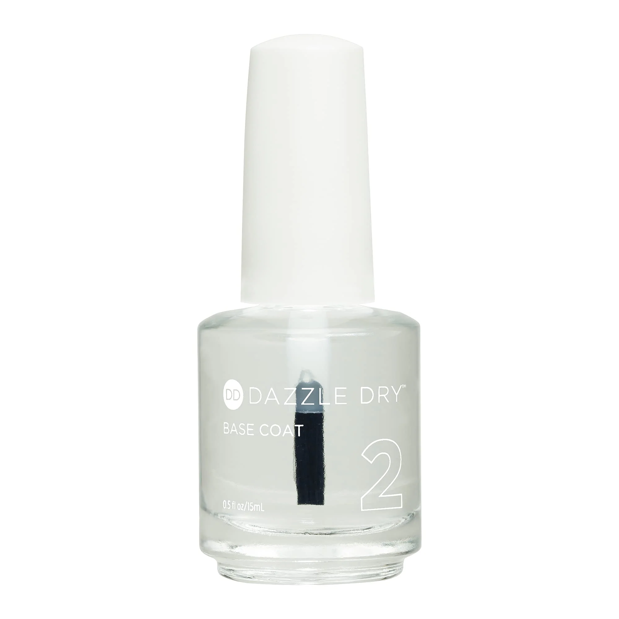 Trendy Dazzle Dry Base Coat - Step 2 – A Fast-Drying clear coat - Long-Lasting Nail Polish Base Coat for Non-Toxic Manicures 0.5 fl oz Practical